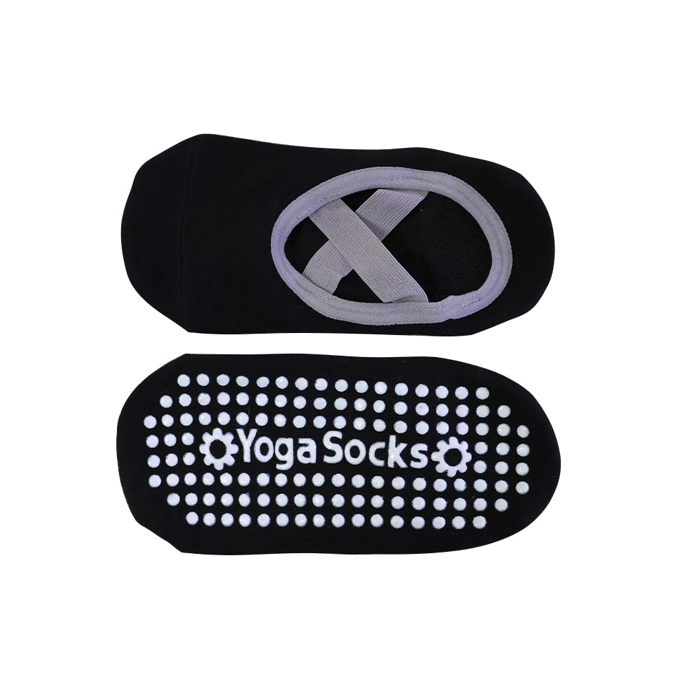 Black yoga non-slip socks 