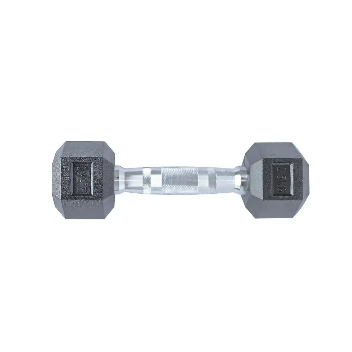 pair of 2.5kg hex dumbbells
