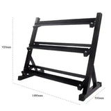 3 layers dumbbell rack dimension