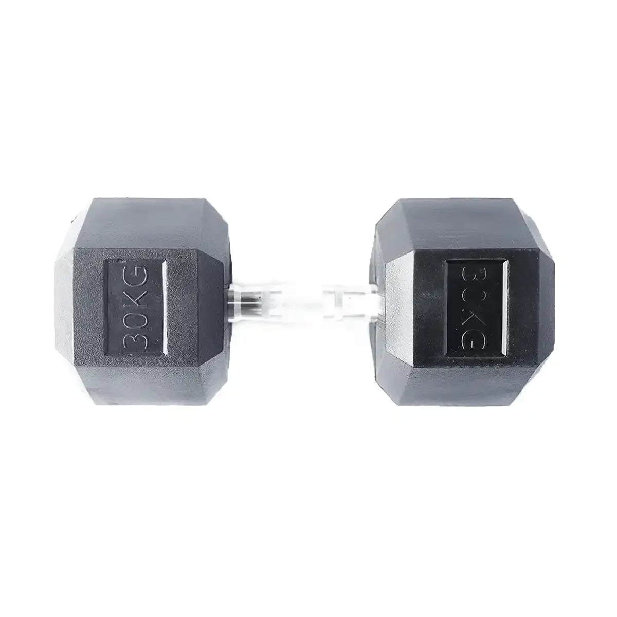 pair of 30kg hex dumbbells