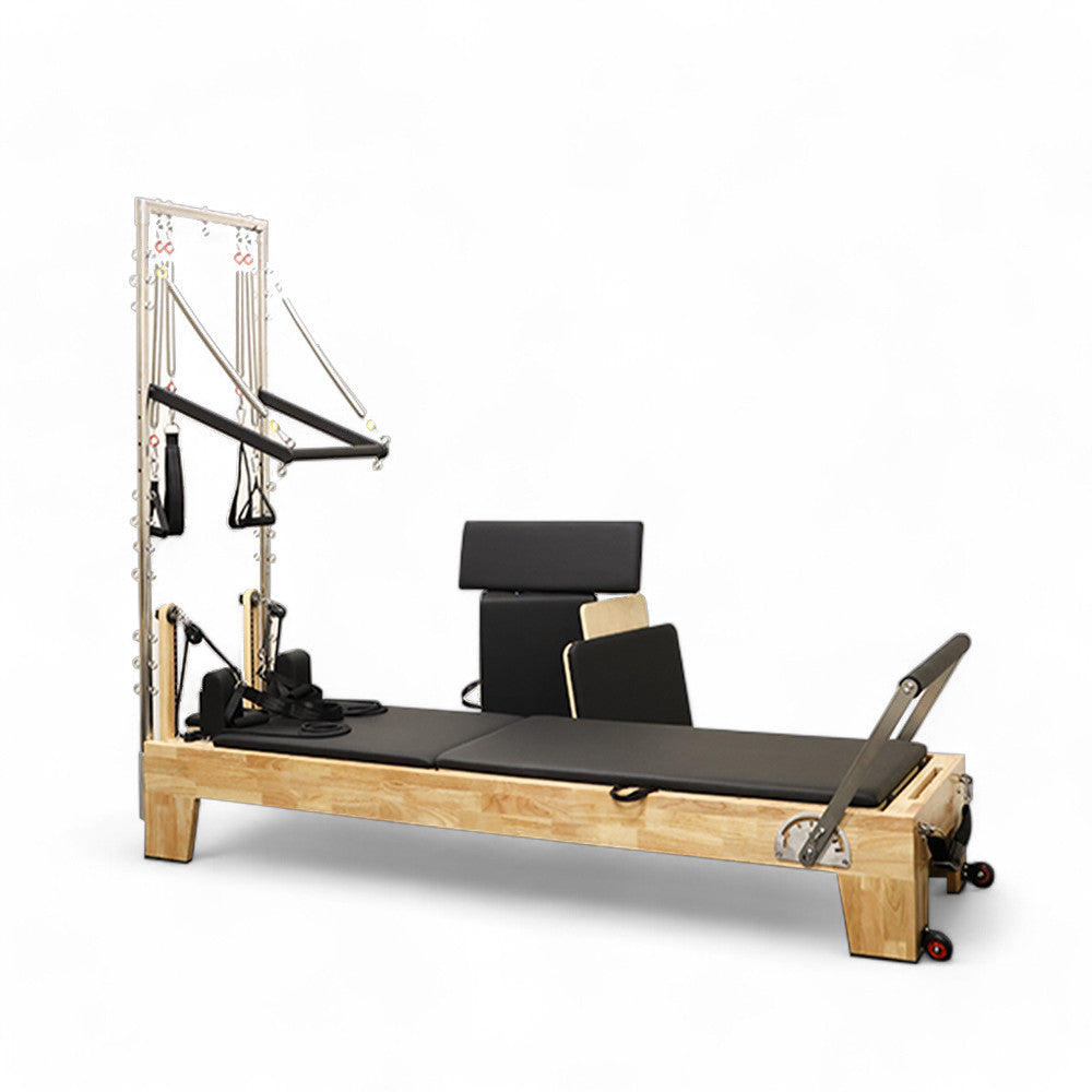 pilates reformer with half trapeze attachment