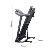 super alphago foldable treadmill folding size dimension