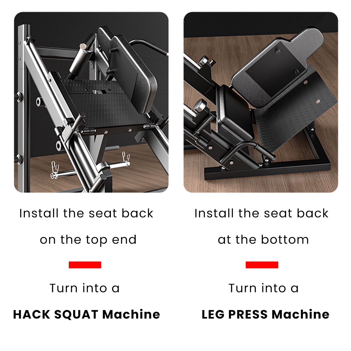 Leg Press and 45° Hack Squat Machine SL390