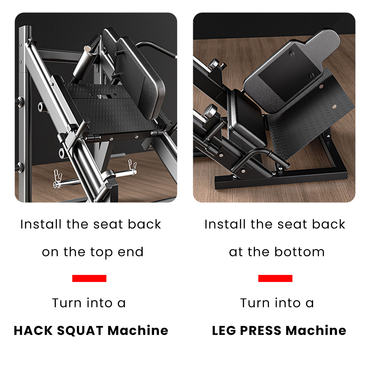 Leg Press and Hack Squat 45° Machine SL390