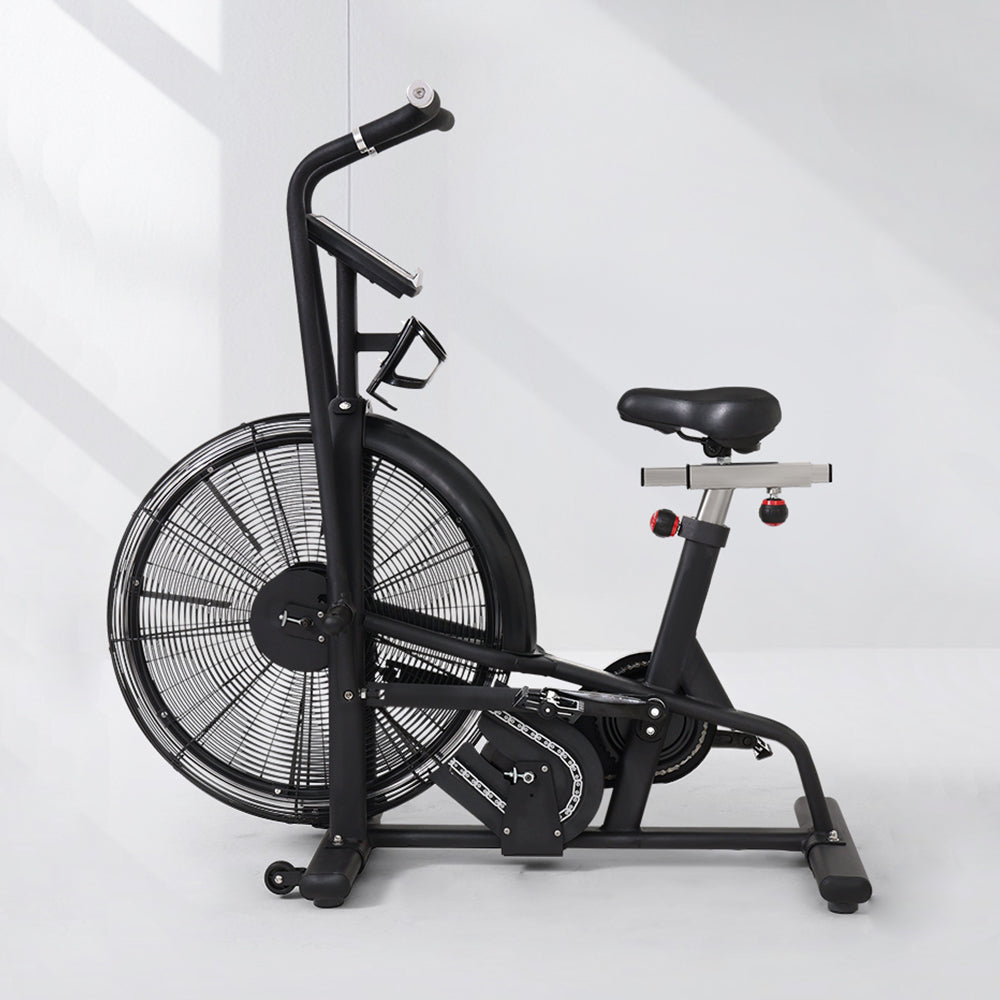 Fan Resistance Exercise Air Bike Black