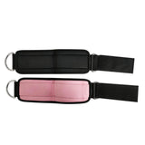 balck and pink ankle strap
