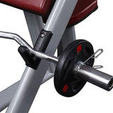 Commercial Preacher Curl Biceps Training Bench with weight plates