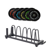 1 pair of 5/10/15/20/25kg Bumper Plates with Bumper Toaster Rack