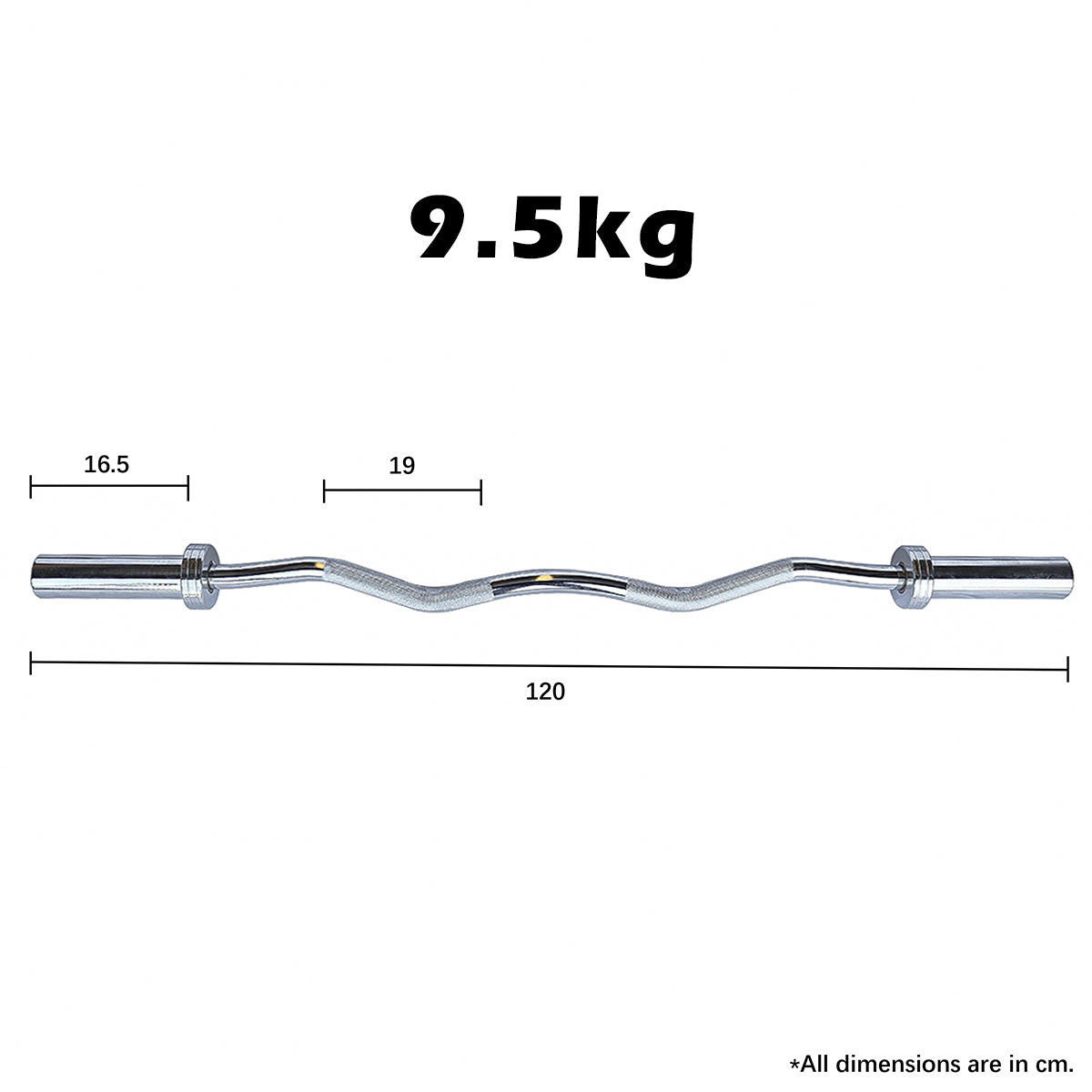 1.2m olympic curl bar dimensions