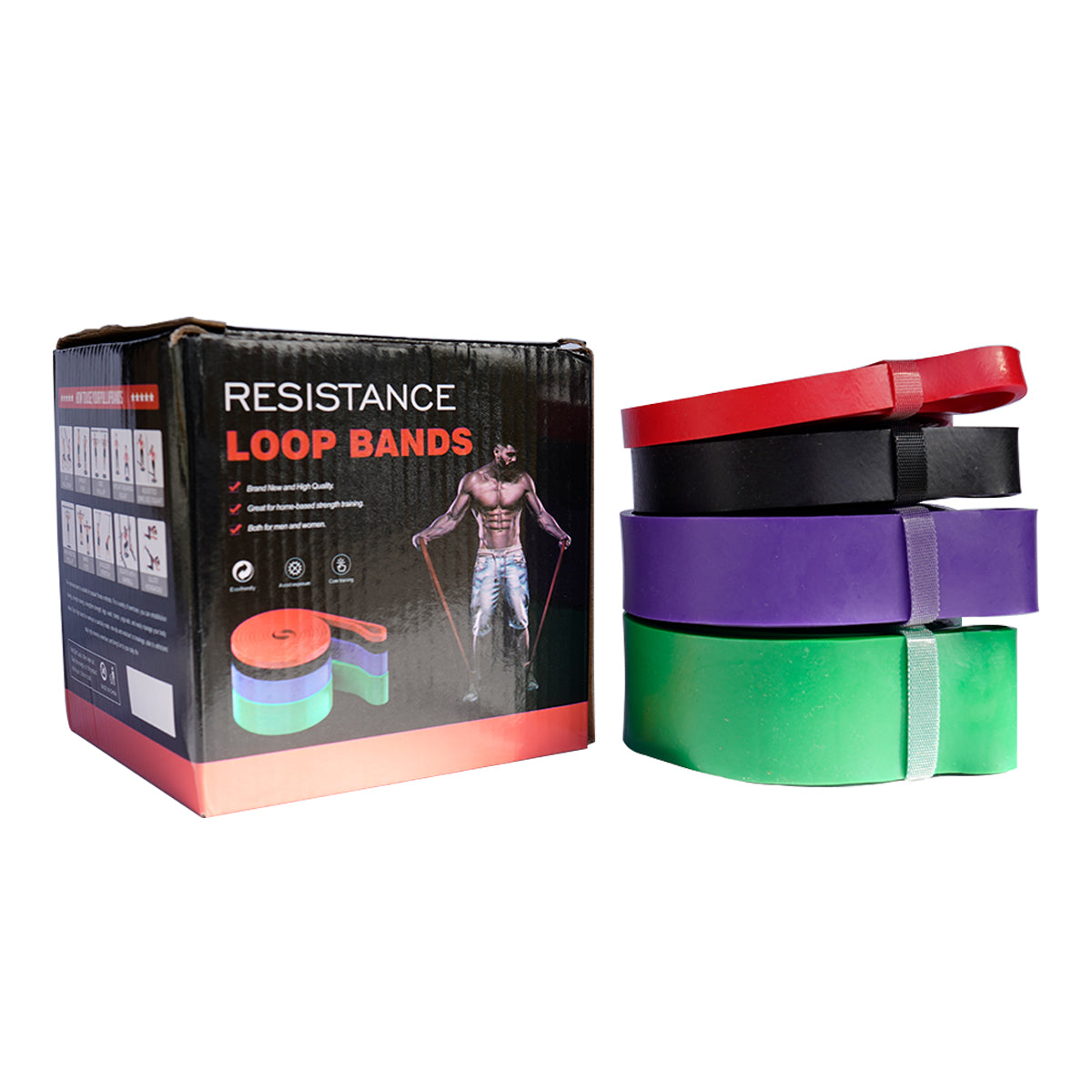 Resistance Band Loop Box 4-In-1