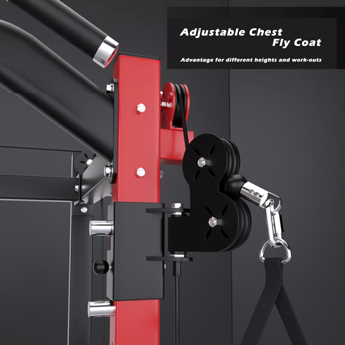 Adjustable Chest Fly Coat in Smith Machine SP024