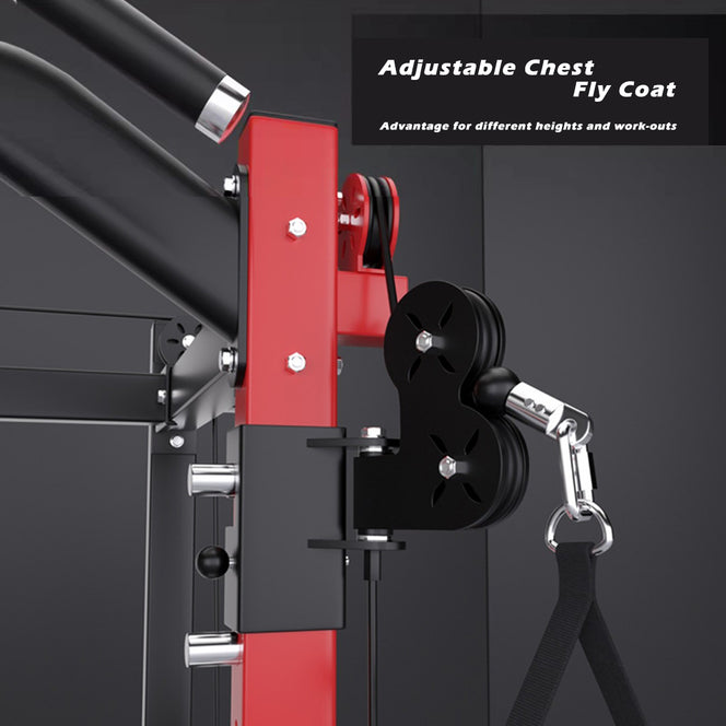 Adjustable Chest Fly Coat in Smith Machine SP024