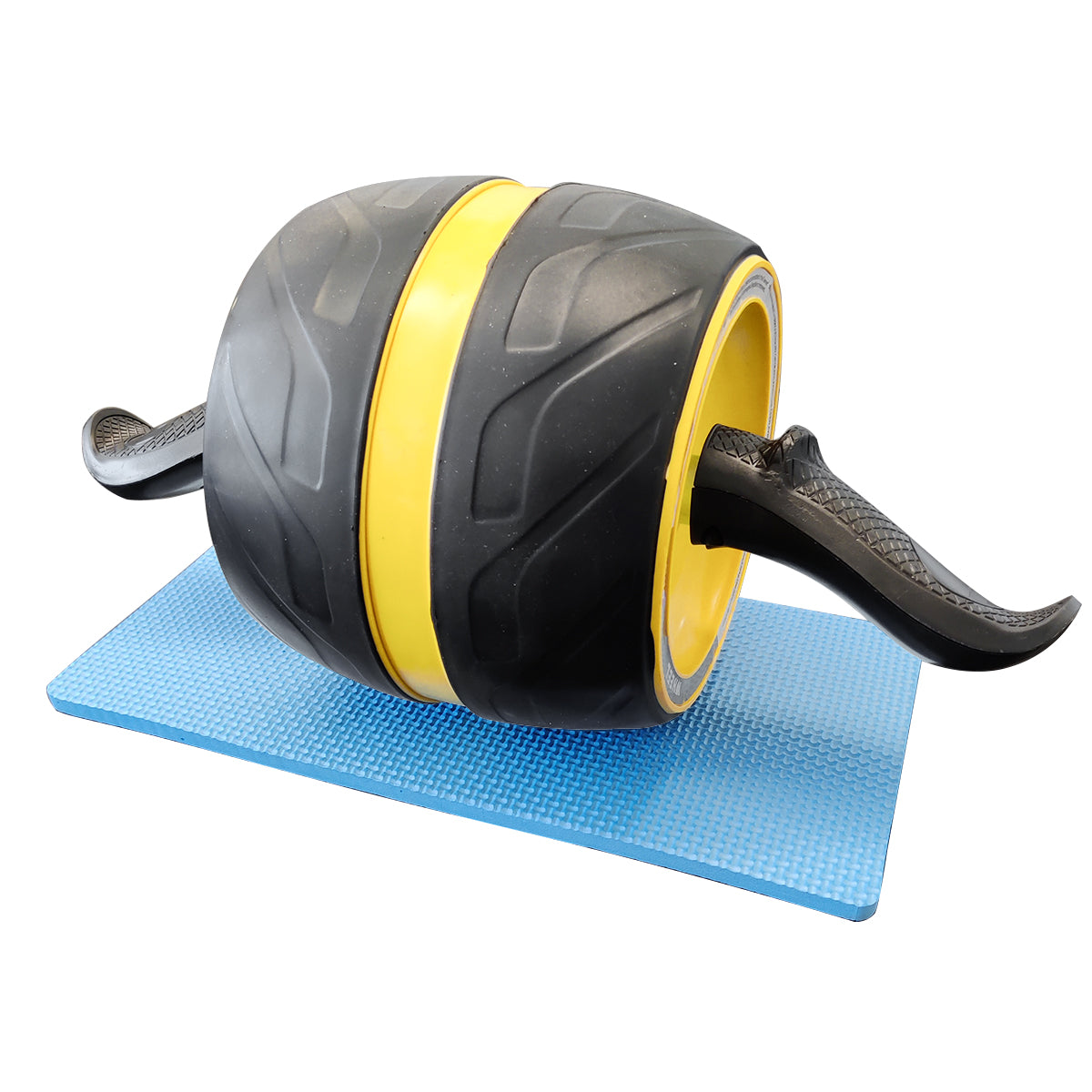 Ab Exercise Roller Wheel Pro with Knee Pad Yellow